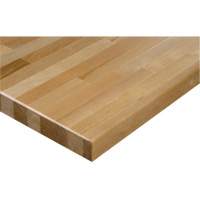 Hardwood Workbench Top, 48" W x 24" D, Square Edge, 1-1/4" Thick D. Morneault & Fils