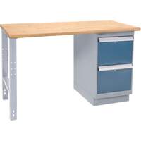 &eacute;tabli industriel, Porte a/combinaison de tiroirs, Cap 1000 lb, 60" la x 36" p, 34" h D. Morneault & Fils