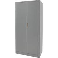 Armoire de rangement combin&eacute;e, 36" la x 18" p x 72" h, Gris D. Morneault & Fils