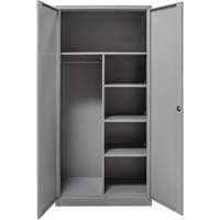 Armoire de rangement combin&eacute;e, 36" la x 18" p x 72" h, Gris D. Morneault & Fils