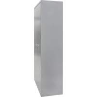 Wardrobe Storage Cabinet, Steel, 36" W x 18" D x 72" H, Grey D. Morneault & Fils