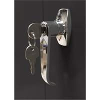 Armoire d'entreposage, Acier, 4 Tablettes, 78" h x 36" la x 24" P, Noir D. Morneault & Fils