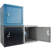Casier cubique empilable, 12" x 12" x 12", Acier, Gris, D&eacute;mont&eacute; D. Morneault & Fils