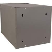Casier cubique empilable, 12" x 18" x 12", Acier, Gris, D&eacute;mont&eacute; D. Morneault & Fils