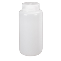 Wide-Mouth Bottles, Round, 8 oz., Plastic D. Morneault & Fils
