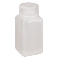 Easy-Grip Space-Saver Bottles, Square, 6 oz., Plastic D. Morneault & Fils