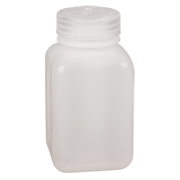 Easy-Grip Space-Saver Bottles, Square, 8 oz., Plastic D. Morneault & Fils