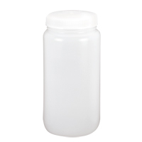 Wide-Mouth Bottles, Round, 1 gal., Plastic D. Morneault & Fils