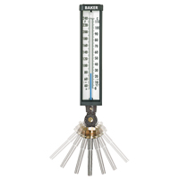 Variable Angle Industrial Thermometers, Contact, Analogue, 0-120°F (-17-49°C) D. Morneault & Fils