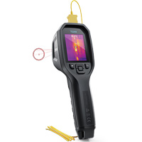 24:1 Spot IR Thermal Imaging Camera with Bullseye Laser & Type K Thermocouple, 160 x 120 pixels, -10° - 45°C (14° - 113°F), 70 mK D. Morneault & Fils