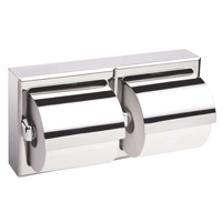 Distributeur double de papier hygi&eacute;nique avec protecteurs, Multiple Capacit&eacute; du rouleau D. Morneault & Fils