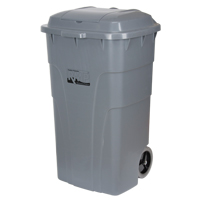 Roll Out Garbage Bin, Polyethylene, 65 US gal. D. Morneault & Fils