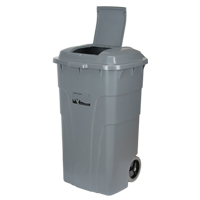 Roll Out Garbage Bin, Polyethylene, 65 US gal. D. Morneault & Fils