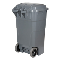 Roll Out Garbage Bin, Polyethylene, 65 US gal. D. Morneault & Fils