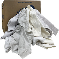Chiffons de nettoyage, Molleton, Blanc, 20 lb D. Morneault & Fils