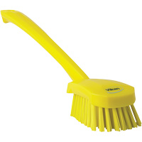 Brosse &agrave; manche long, Soies Ferme, Longueur de 16-3/10", Jaune D. Morneault & Fils