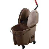 Ensemble de seau pour vadrouille et essoreuse WaveBrake, Pression vers le bas, 8,75 gal. US (35 pintes), Brun D. Morneault & Fils