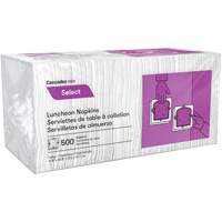 Pro Select 1/4 Fold Luncheon Napkins, 1 Ply, 12.5" x 11.5" D. Morneault & Fils