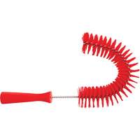 Brosse recourb&eacute;e, Soies Moyen/Ferme, Longueur de 15-1/2", Rouge D. Morneault & Fils
