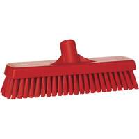 Brosse &agrave; r&eacute;curer pour planchers et murs, Crins Ferme, 12", Polyester, Rouge D. Morneault & Fils
