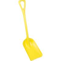 One-Piece Hygienic Shovel, 10" x 6" Blade, 37-1/2" Length, Plastic, Yellow D. Morneault & Fils