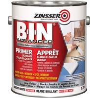 Appr&ecirc;t avanc&eacute; &agrave; base de gomme-laque synth&eacute;tique B-I-N, 3,78 L, Gallon, Blanc brillant teintable D. Morneault & Fils