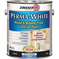 Peinture int&eacute;rieure Mold & Mildew-Proof Perma-White, 3,78 L, Gallon, Blanc D. Morneault & Fils