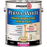Peinture int&eacute;rieure Mold & Mildew-Proof Perma-White, 3,78 L, Gallon, Blanc D. Morneault & Fils
