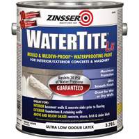 Peinture &agrave; l'&eacute;preuve de l'eau Mold & Mildew-Proof Watertite LX, 3,78 L, Gallon, Blanc D. Morneault & Fils