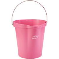 Seau pour l'hygi&egrave;ne des aliments, Rose, 3 gal. US D. Morneault & Fils