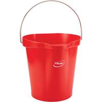 Seau pour l'hygi&egrave;ne des aliments, Rouge, 3 gal. US D. Morneault & Fils