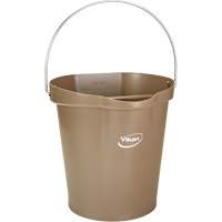 Seau pour l'hygi&egrave;ne des aliments, Brun, 3 gal. US D. Morneault & Fils