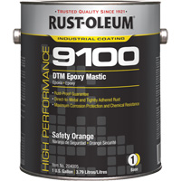 Base de mastic &eacute;poxy DTM du syst&egrave;me 9100, Orange s&eacute;curit&eacute;, Gallon D. Morneault & Fils