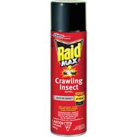 Raid&reg; Max&reg; Crawling Insect Bug Killer, 500 g, Aerosol Can, Solvent Base D. Morneault & Fils