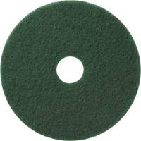 Floor Pads, 12", Scrubbing/Stripping, Green D. Morneault & Fils