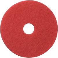 Floor Pads, 12", Buffing, Red D. Morneault & Fils