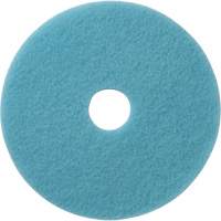 Luster Lite Floor Pads, 19", Burnishing, Light Blue D. Morneault & Fils