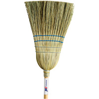Heavy-Duty Corn Broom, 2-String, Wood Handle D. Morneault & Fils