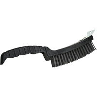 Scratch Brush, Steel, 4 x 17 Wire Rows, 12" Long D. Morneault & Fils