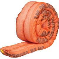 Barri&egrave;re de pollution absorbante double pour produits p&eacute;troliers, Huile seulement, 10' lo x 4" la, Absorption 36,8 gal D. Morneault & Fils