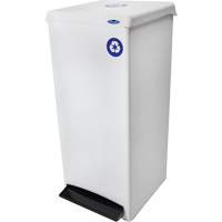 Poubelle &agrave; commande au pied, Acier, 25 gal. US D. Morneault & Fils