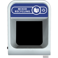 Conteneur pour d&eacute;chets de recyclage m&eacute;lang&eacute;s Configure, Vrac, Acier, 45 gal. US D. Morneault & Fils