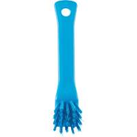 Brosse avec rebord grattoir, Soies Ferme, Longueur de 6", Bleu D. Morneault & Fils