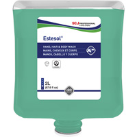 Estesol&reg; Hand, Hair and Body Cleaner, 2 L, Rain Forest, Plastic Cartridge D. Morneault & Fils
