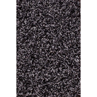 Tundra Indoor/Outdoor Matting, Latex/Polypropylene, Scraper Type, Tufted Cut Pile Pattern, 3-1/2' x 6', Charcoal D. Morneault & Fils