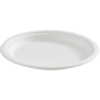 Round Fibre Compostable Plate D. Morneault & Fils
