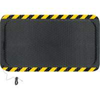 Tapis conductible Hog Heaven, 3' la x 5' lo, 5/8" &eacute;paisseur, Noir/Jaune, Nitrile D. Morneault & Fils