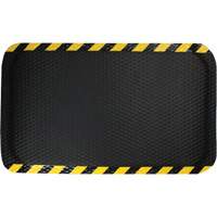 Tapis Hog Heaven, Losange, 3' x 5' x 5/8", Noir/Jaune, Nitrile D. Morneault & Fils