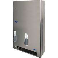 Distributeur de produits d'hygi&egrave;ne f&eacute;minine gratuits &agrave; bouton pression D. Morneault & Fils