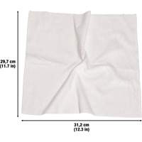 Chiffons lavables pour le nettoyage, Microfibre, Blanc D. Morneault & Fils